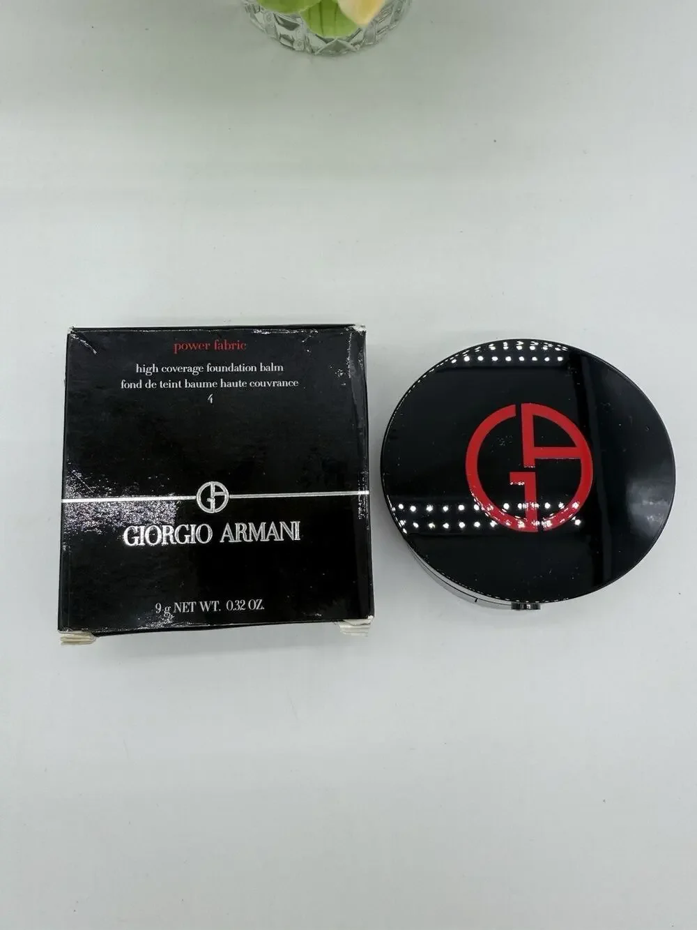 Giorgio Armani Power Fabric High Coverage Foundation Balm Shade #4 NIB